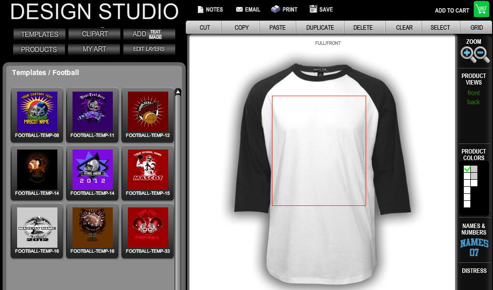 New Design Studio InkSoft Design Studio online t shirt design software