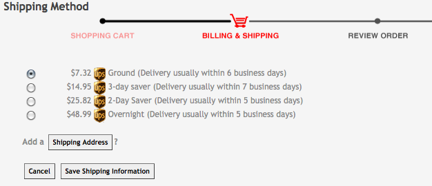 inksoft real-time shipping rates