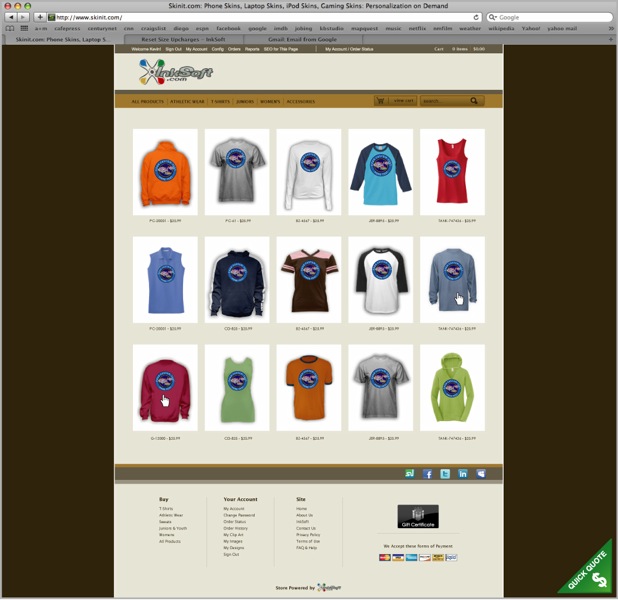 inksoft online t-shirt tool