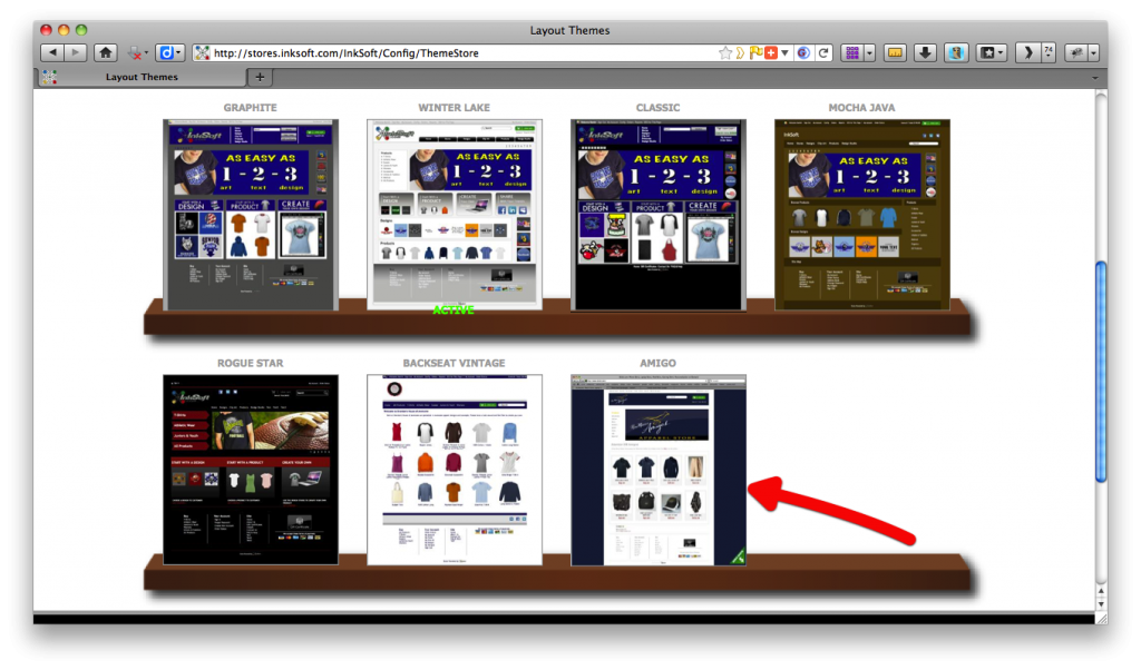 ecommerce theme layout