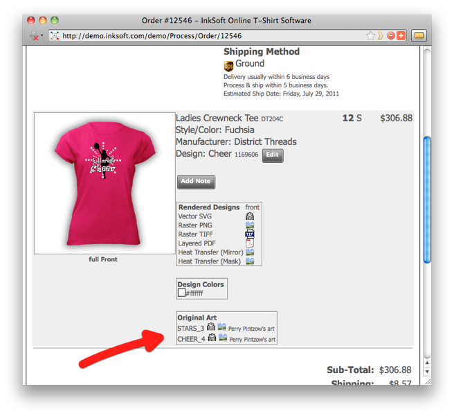 Order  12546  InkSoft Online T Shirt Software1