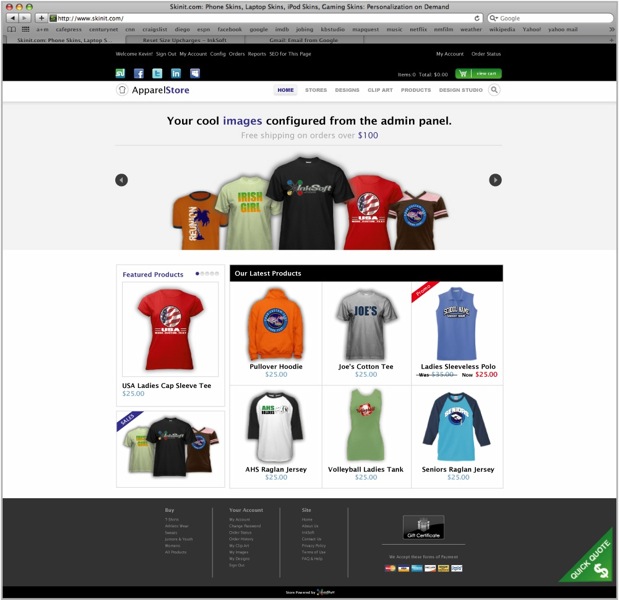 InkSoft build a shirt software