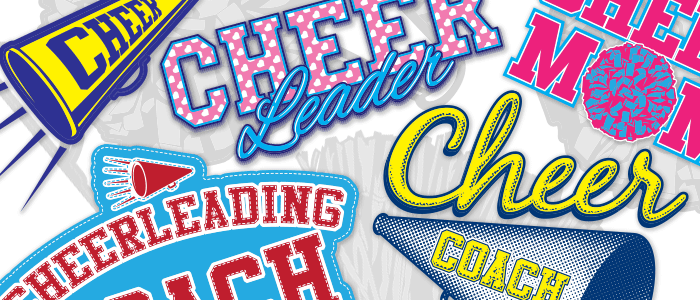 Vector cheerleading clip art