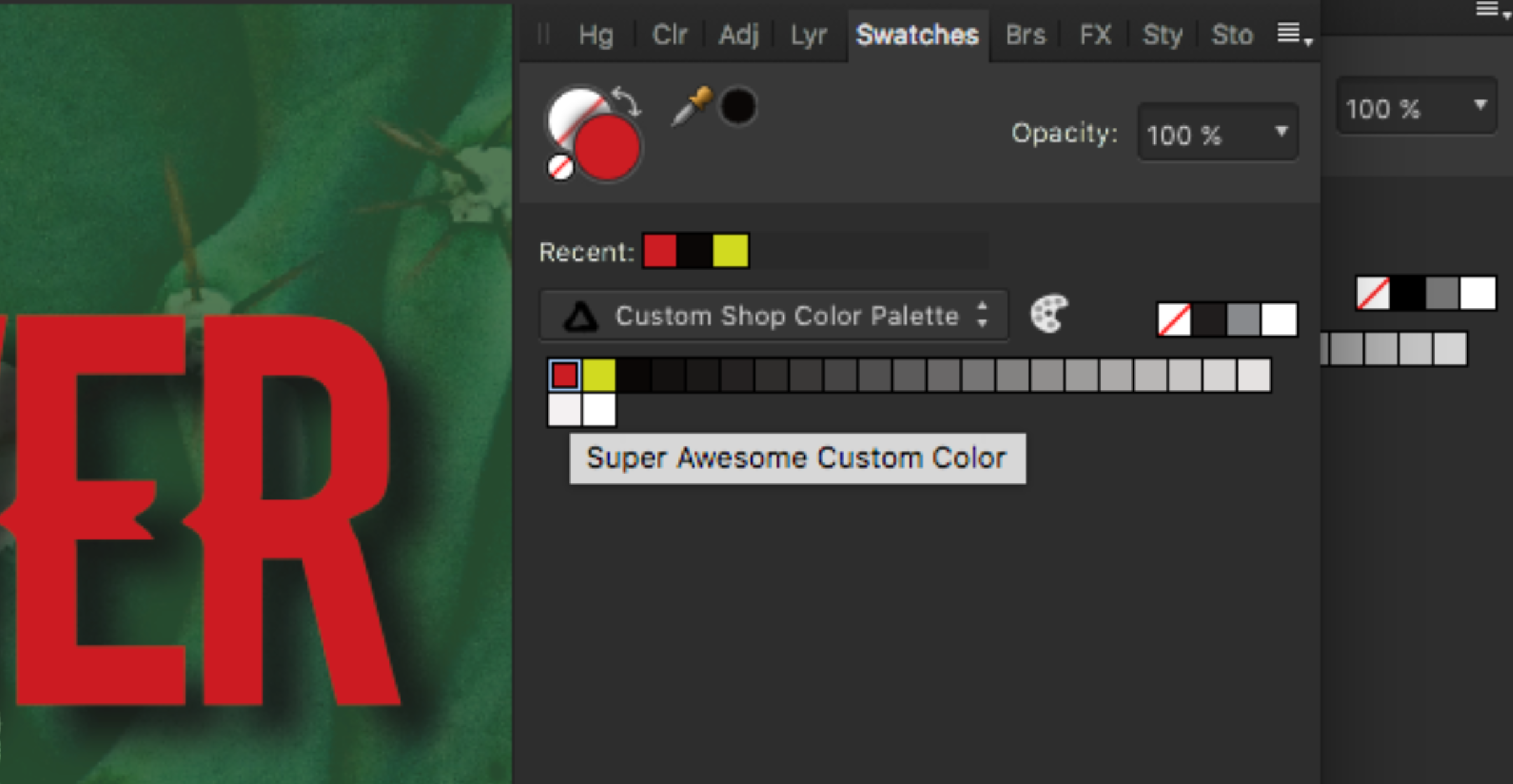 Affinity Photo Custom Color