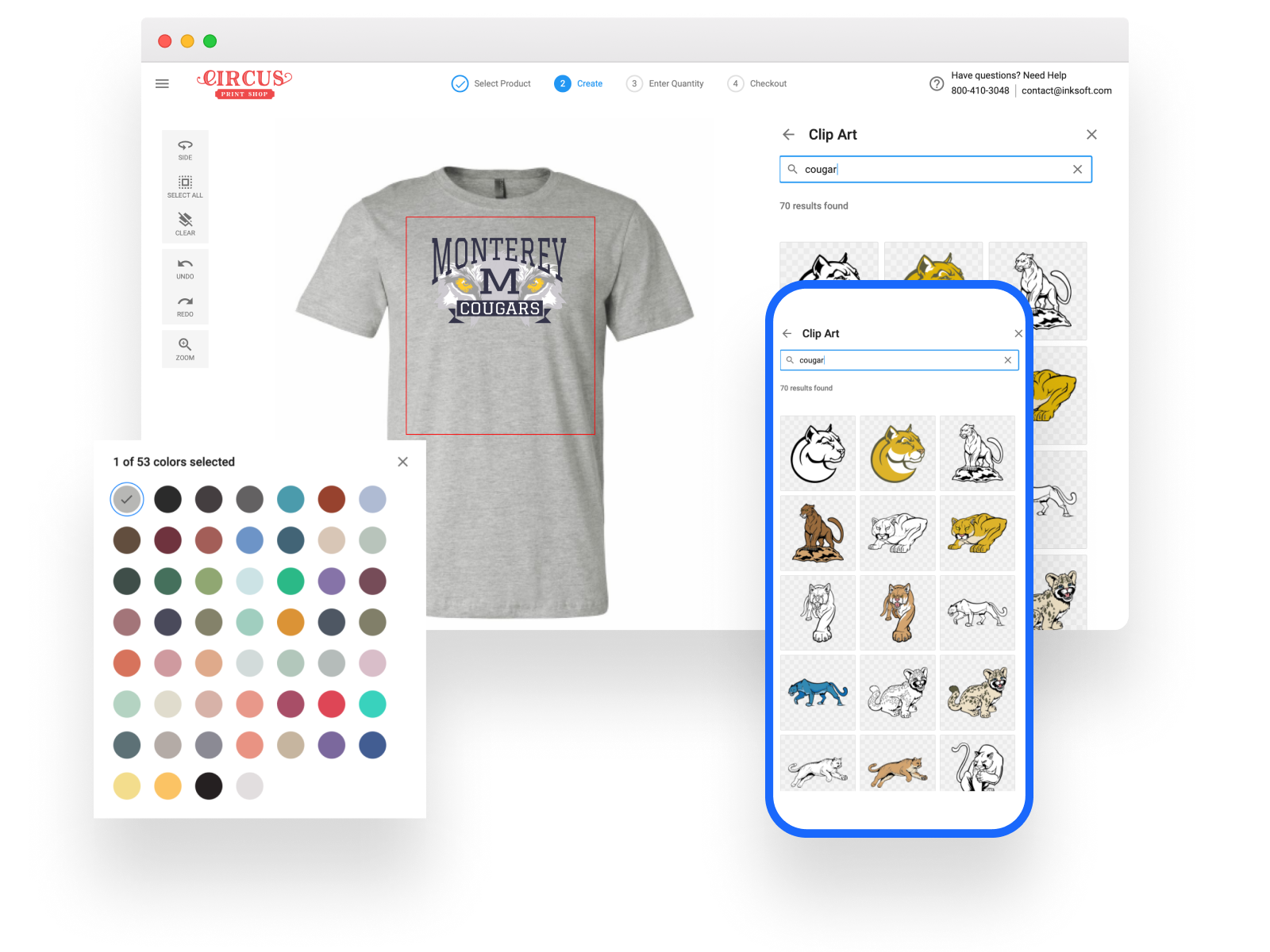 InkSoft Online T-Shirt Designer Tool